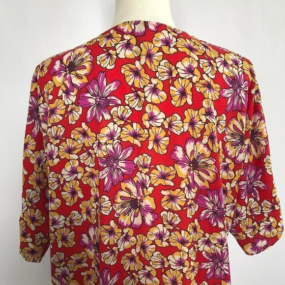 Jupee Red/Purple/Yellow Floral Covering. NWT - Picture 8 of 13